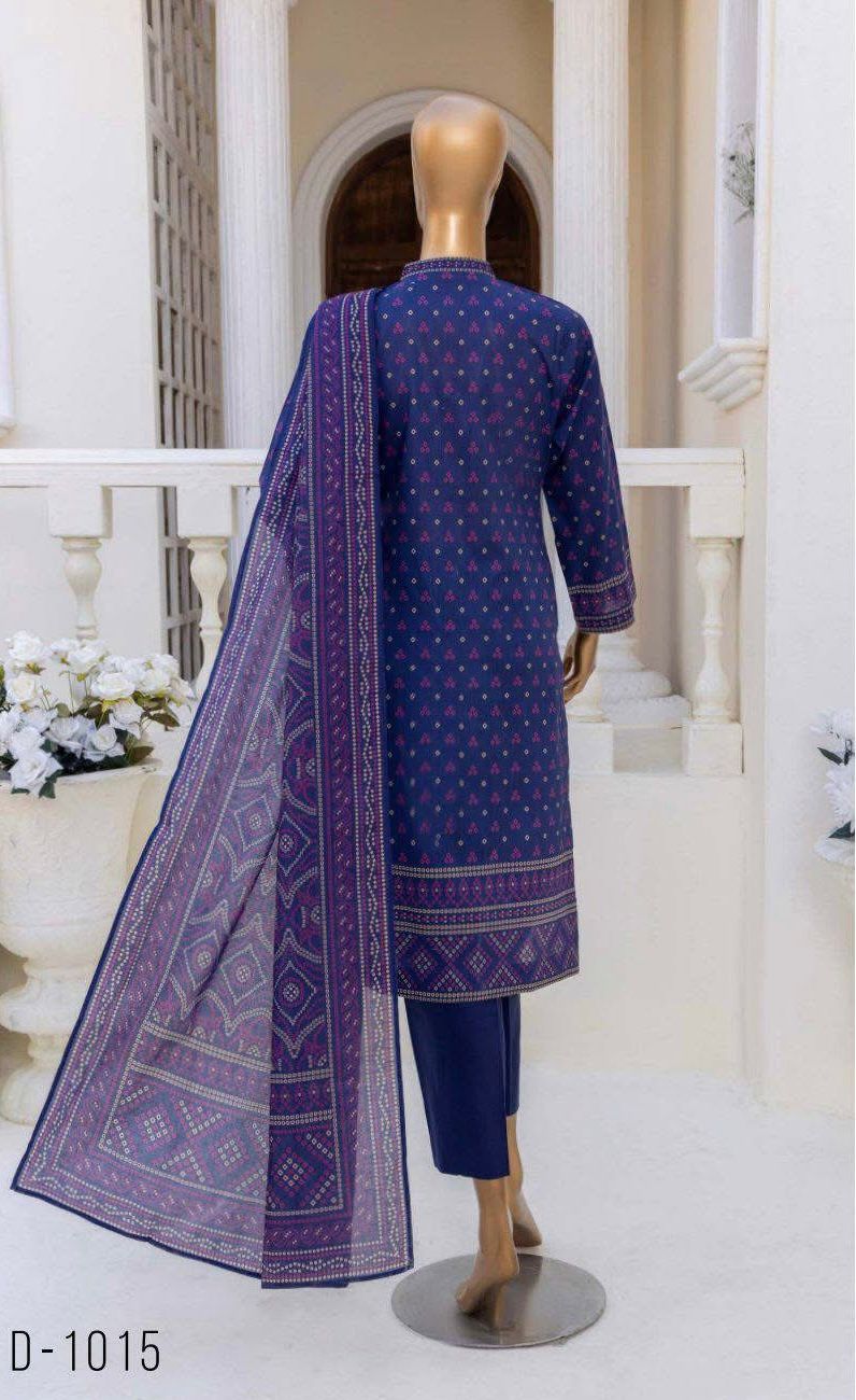 Printed Lawn 3 Pece Suite Unstiched