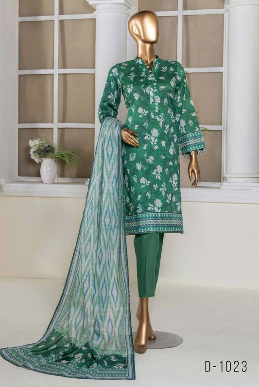 Printed Lawn 3 Pece Suite Unstiched