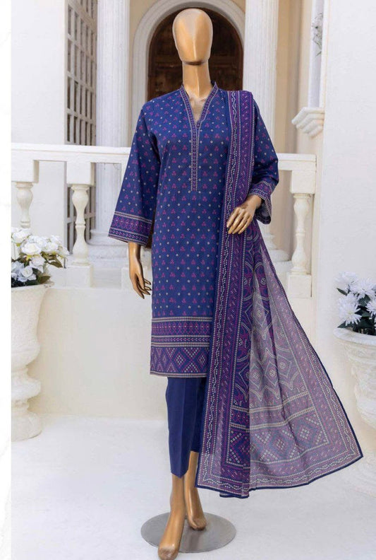 Printed Lawn 3 Pece Suite Unstiched